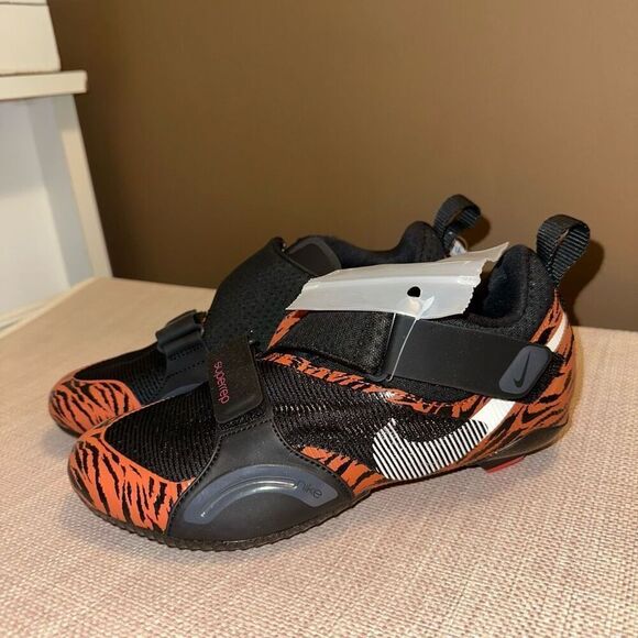 Nike Women’s Superrep Cycle Trainers Black Brown Tiger Pattern Size 7.5 NWT - Picture 1 of 7